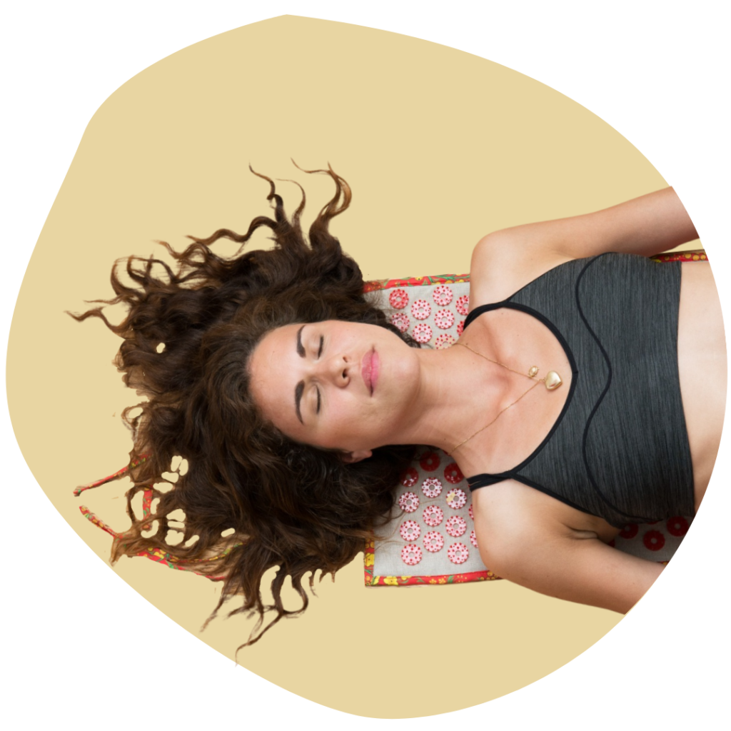 Image illustrative stress tapis acupression Igla
