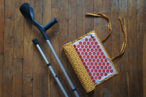 Igla béquilles acupression entorse cheville